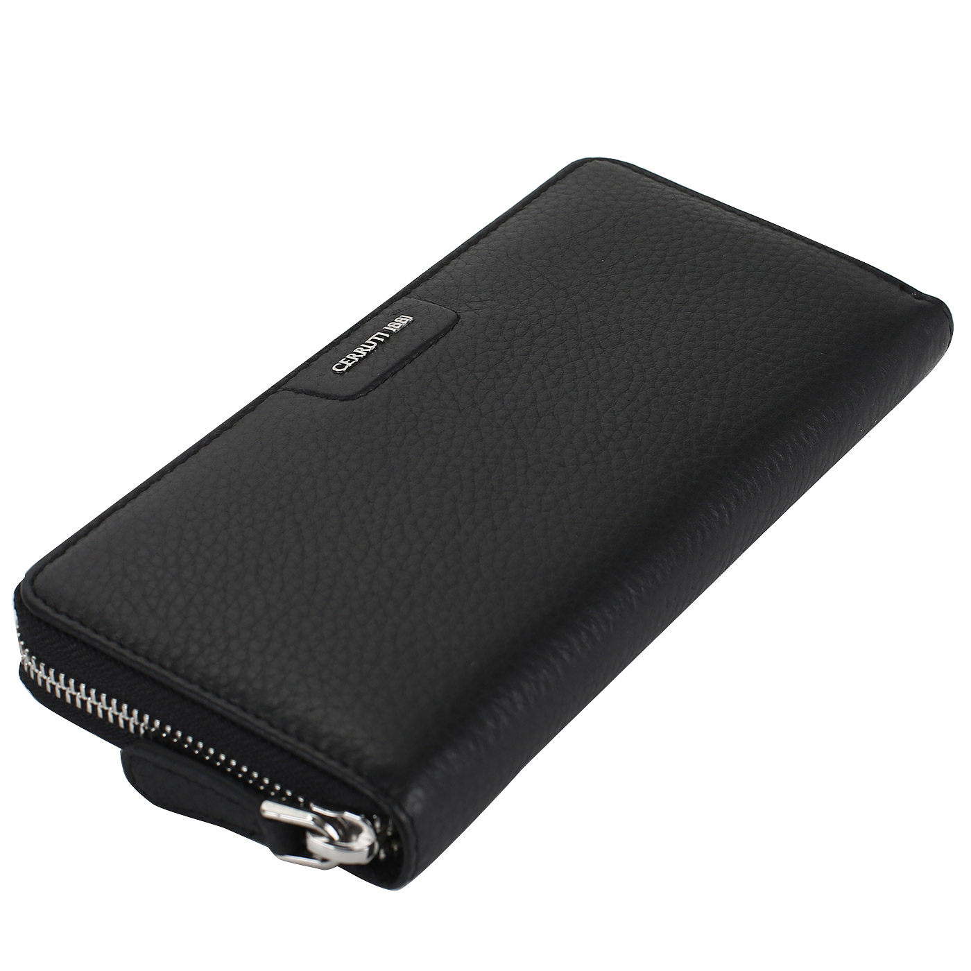 Черное кожаное портмоне Cerruti 1881 Stars