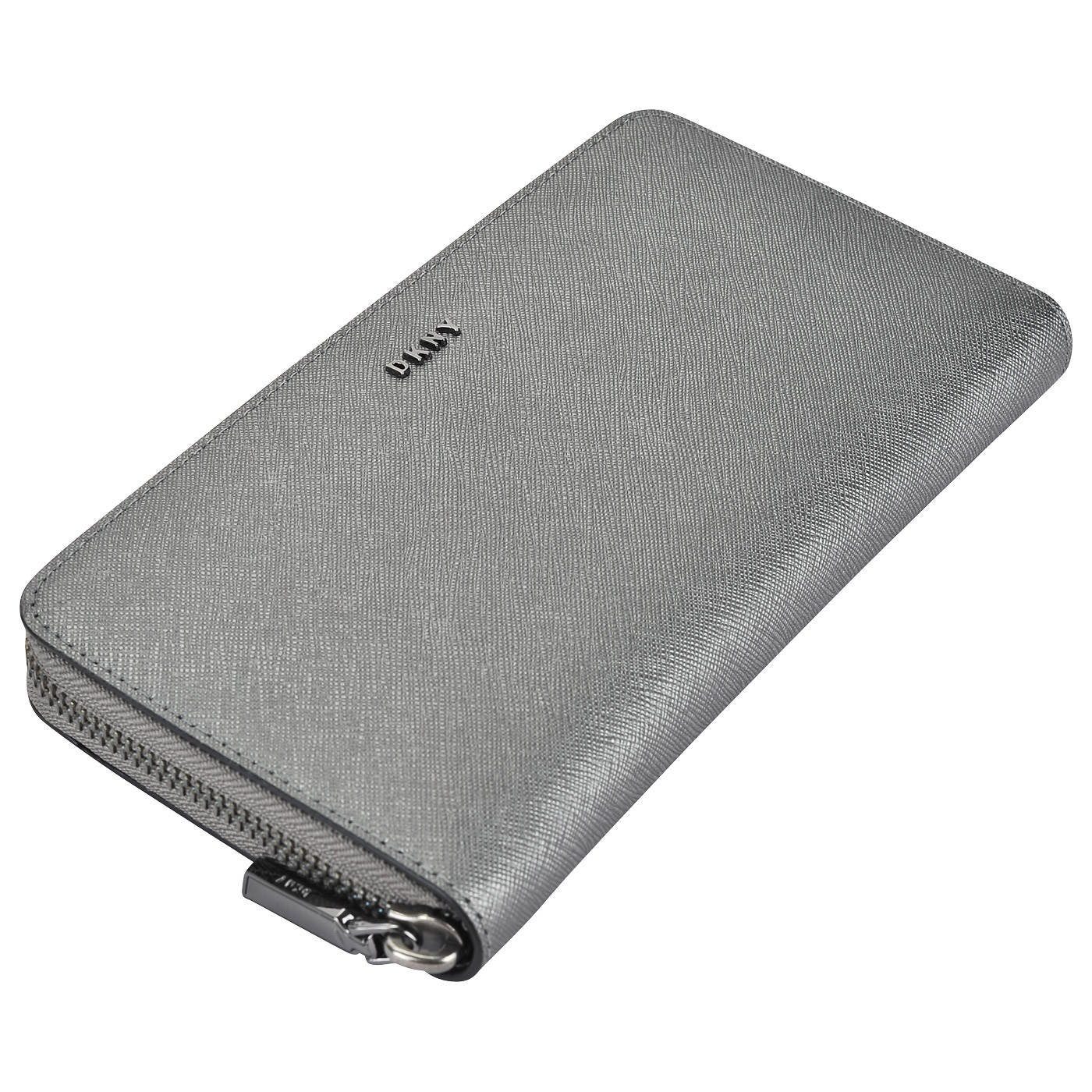 Женское портмоне на молнии из сафьяновой кожи DKNY Saffiano