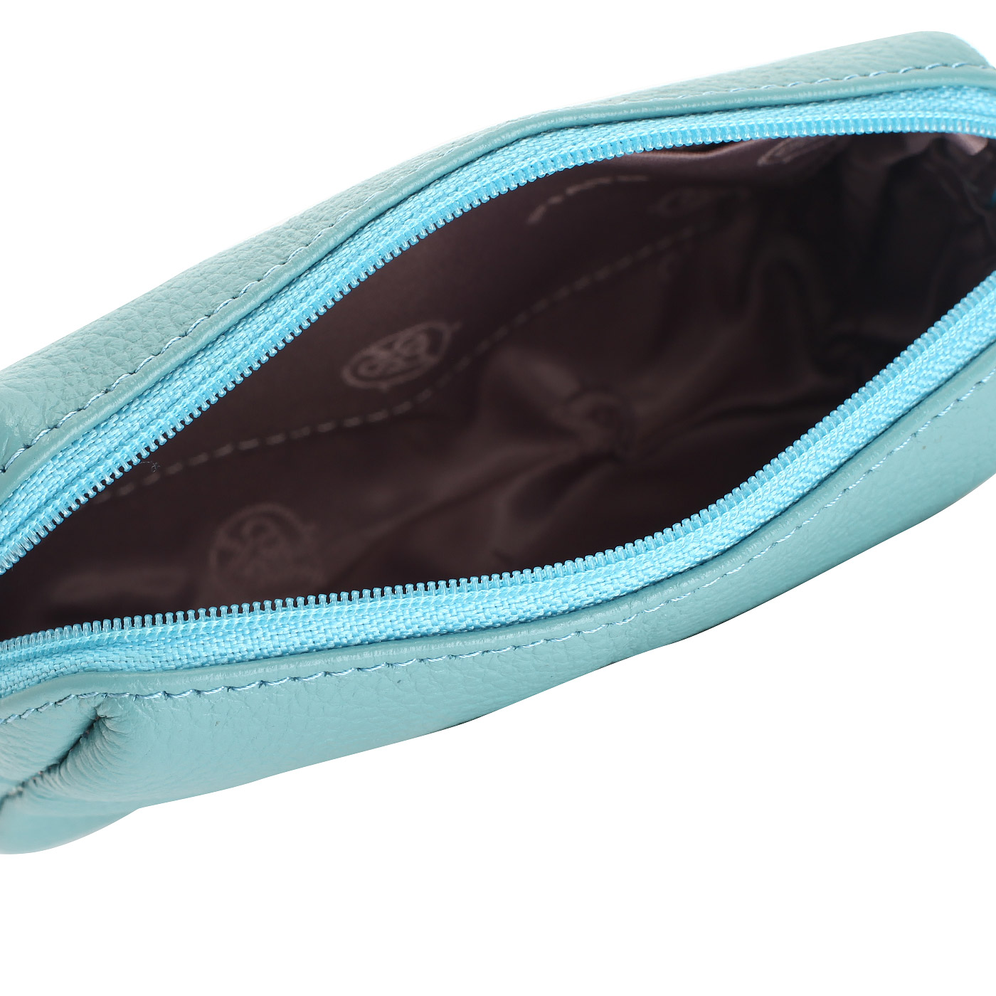 Косметичка из голубой кожи Fiato Dream 