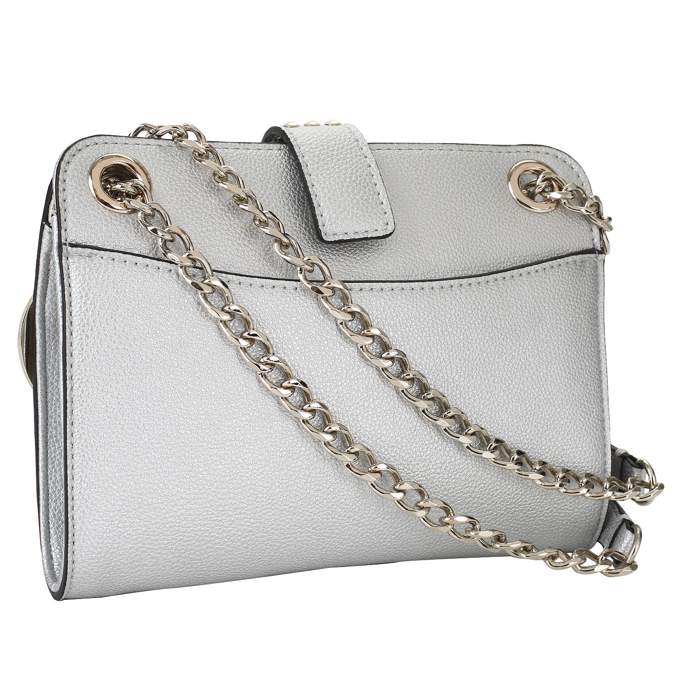 Серебристая сумочка Guess Eileen