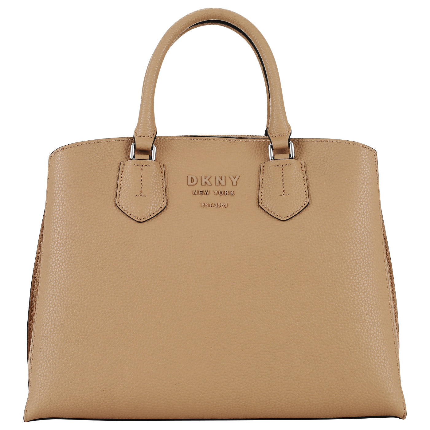 DKNY Бежевая кожаная сумка