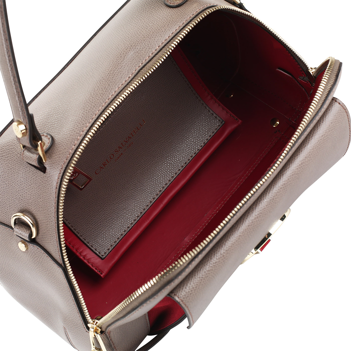 Сумка с ручкой и ремешком Carlo Salvatelli Lord