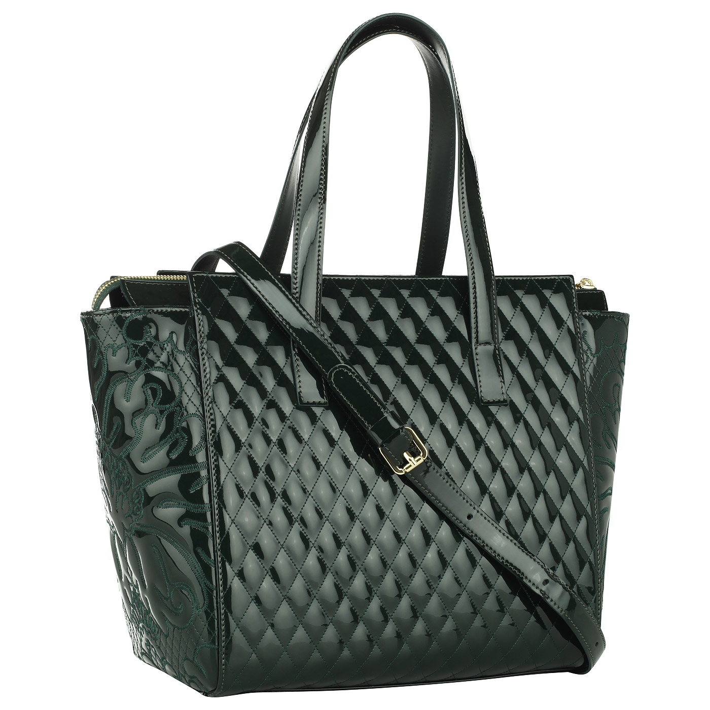 Кожаная сумка с вышивкой Valentino Orlandi Soraya