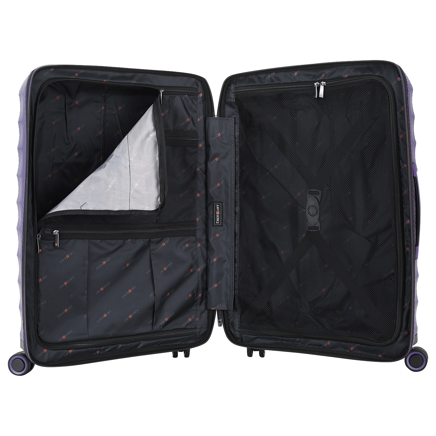 Чемодан средний M из полипропилена с кодовым замком Eberhart Aero