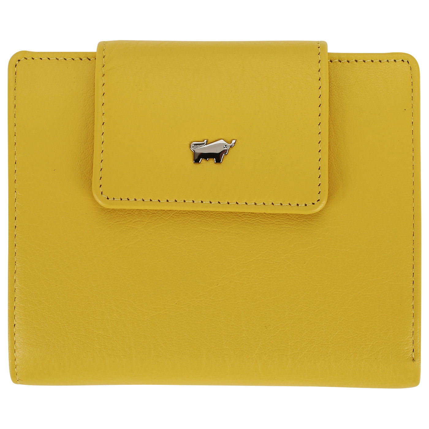 Braun Buffel Желтый кожаный кошелек