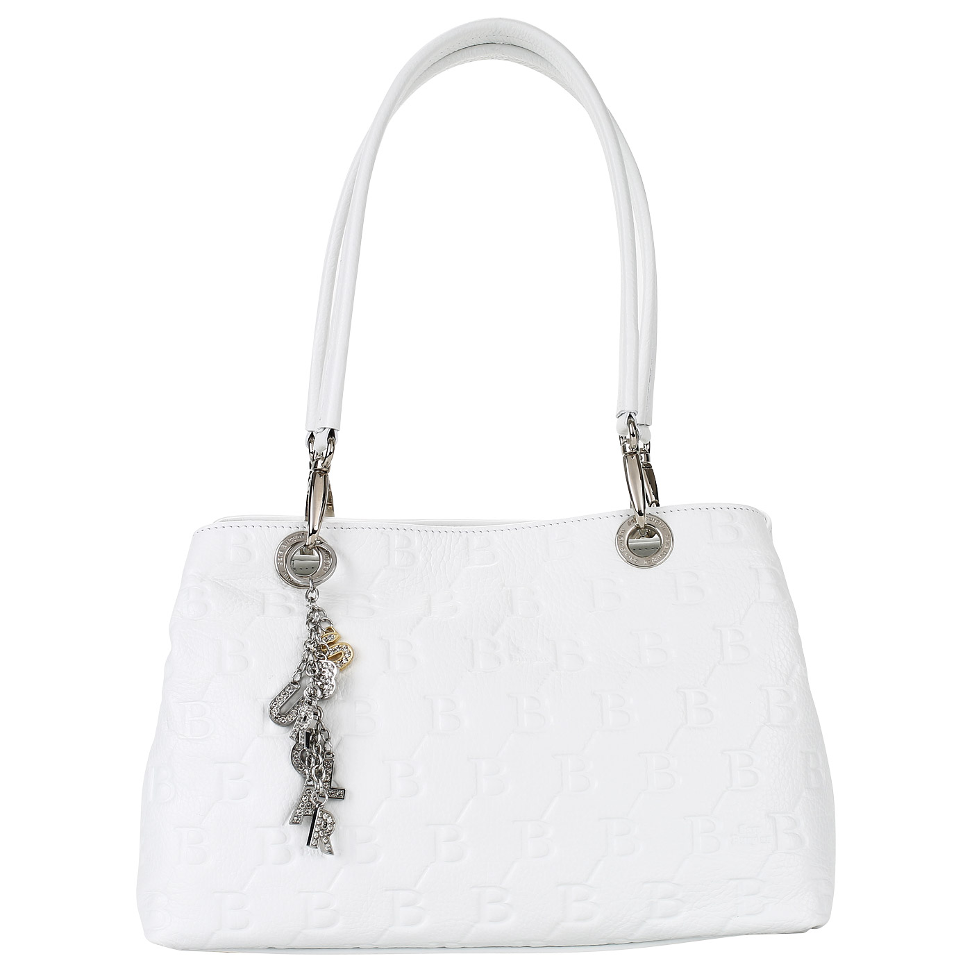 Sara Burglar Белая кожаная сумка