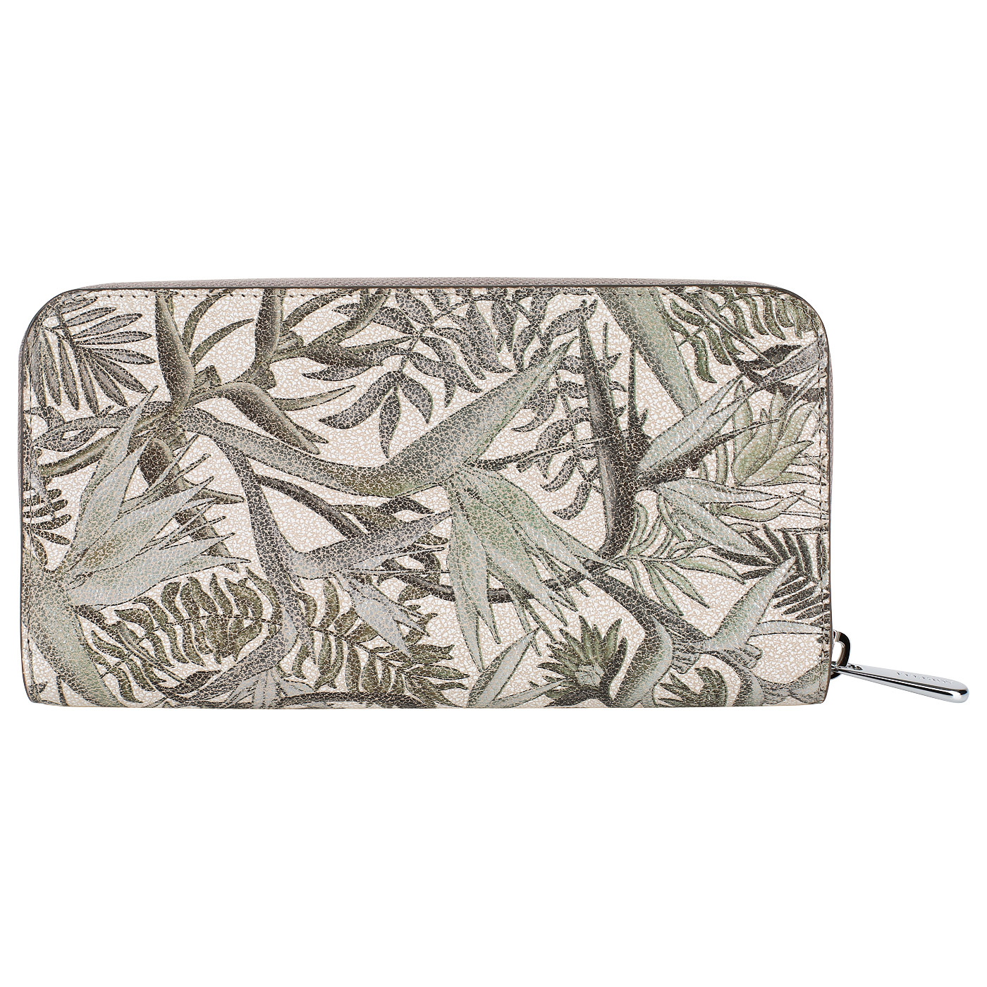 Бежевый кошелек с принтом Aurelli Luna tropico