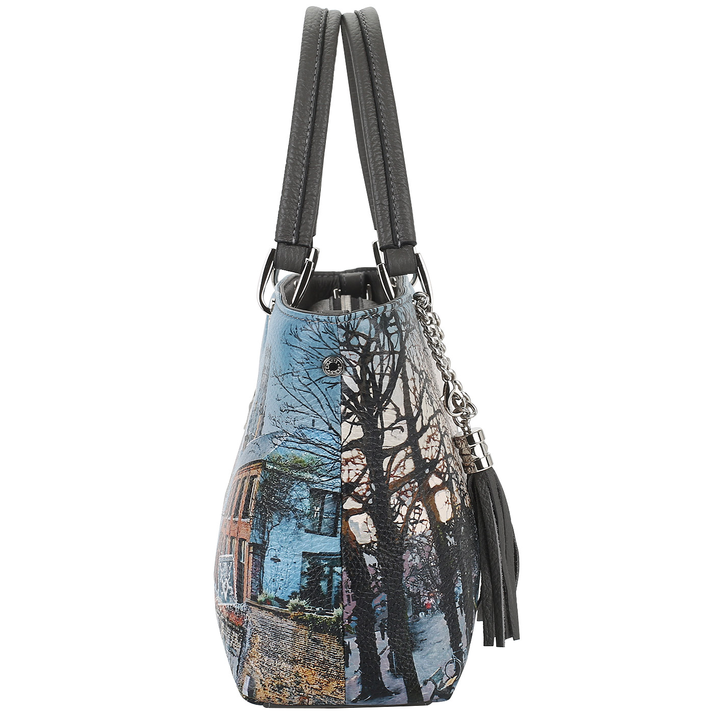 Принтовая сумка с брелоком Chatte 