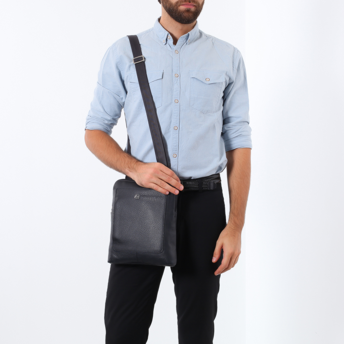 Сумка из зернистой кожи Piquadro Vibe