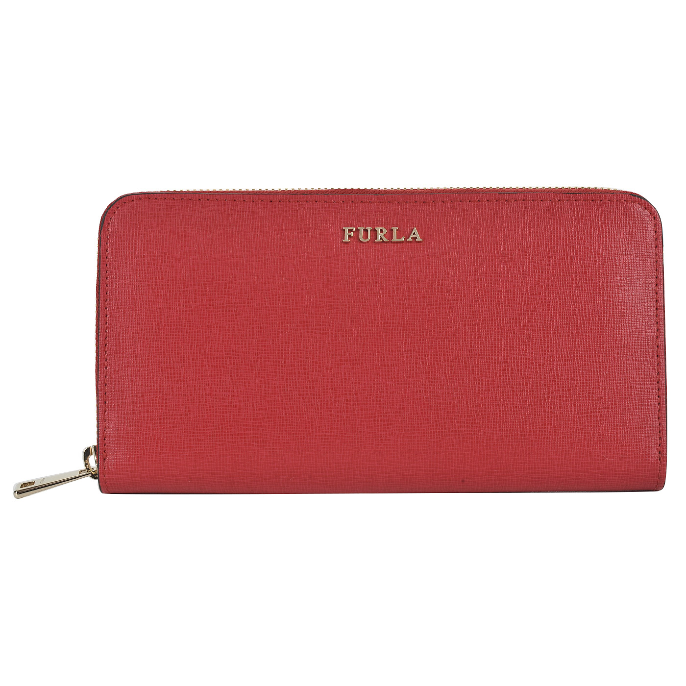 Furla Женское портмоне из сафьяновой кожи на молнии