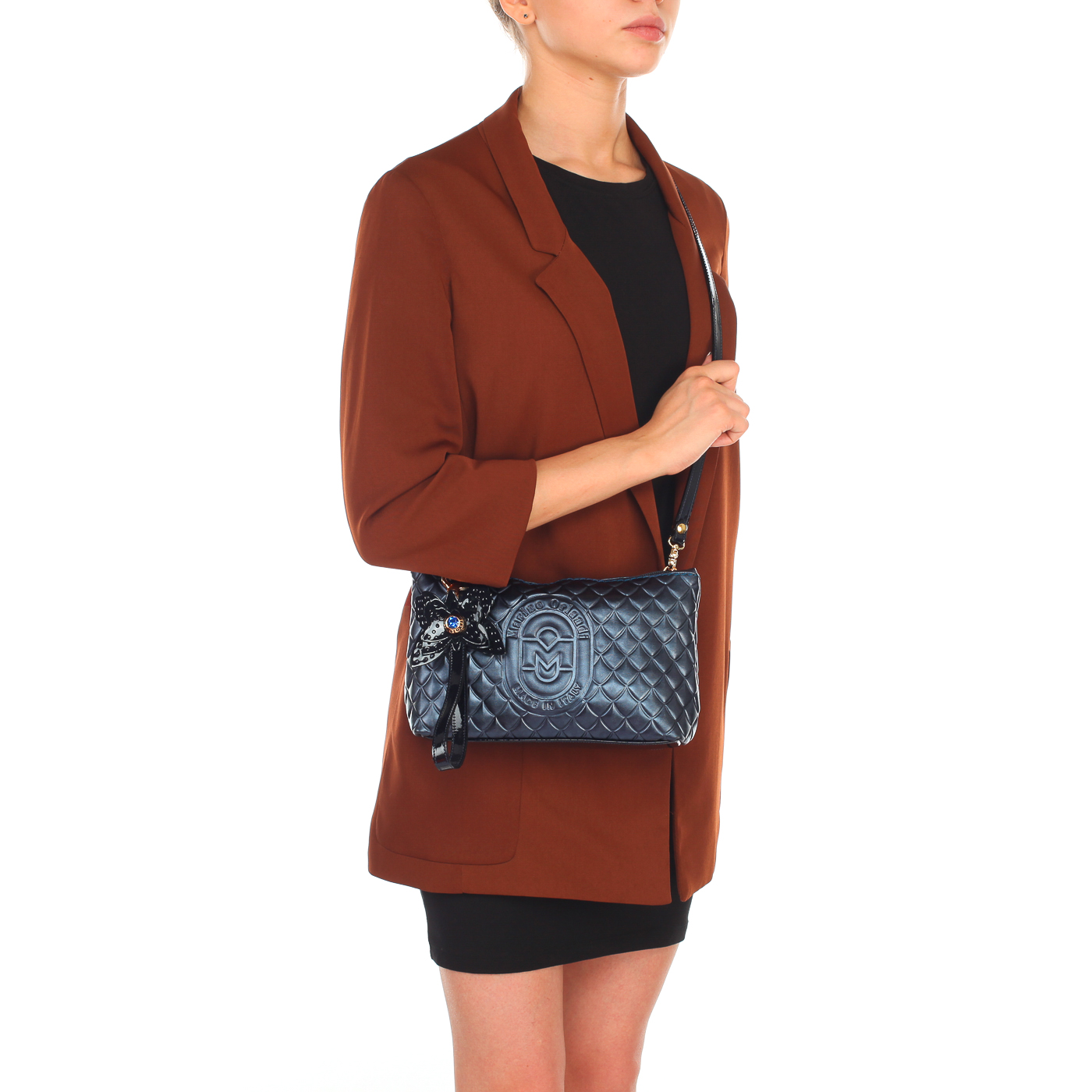 Женская кожаная сумочка через плечо Marino Orlandi 