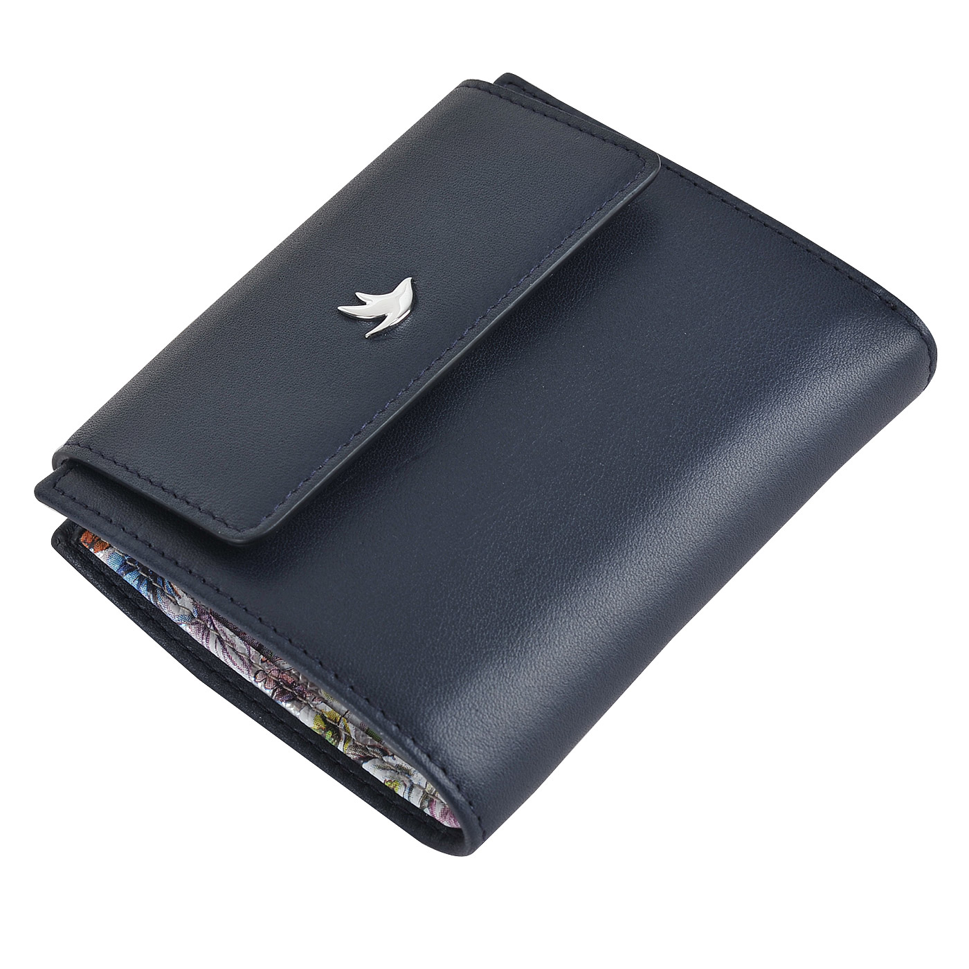 Женское портмоне из матовой гладкой кожи Aurelli Luna fiore