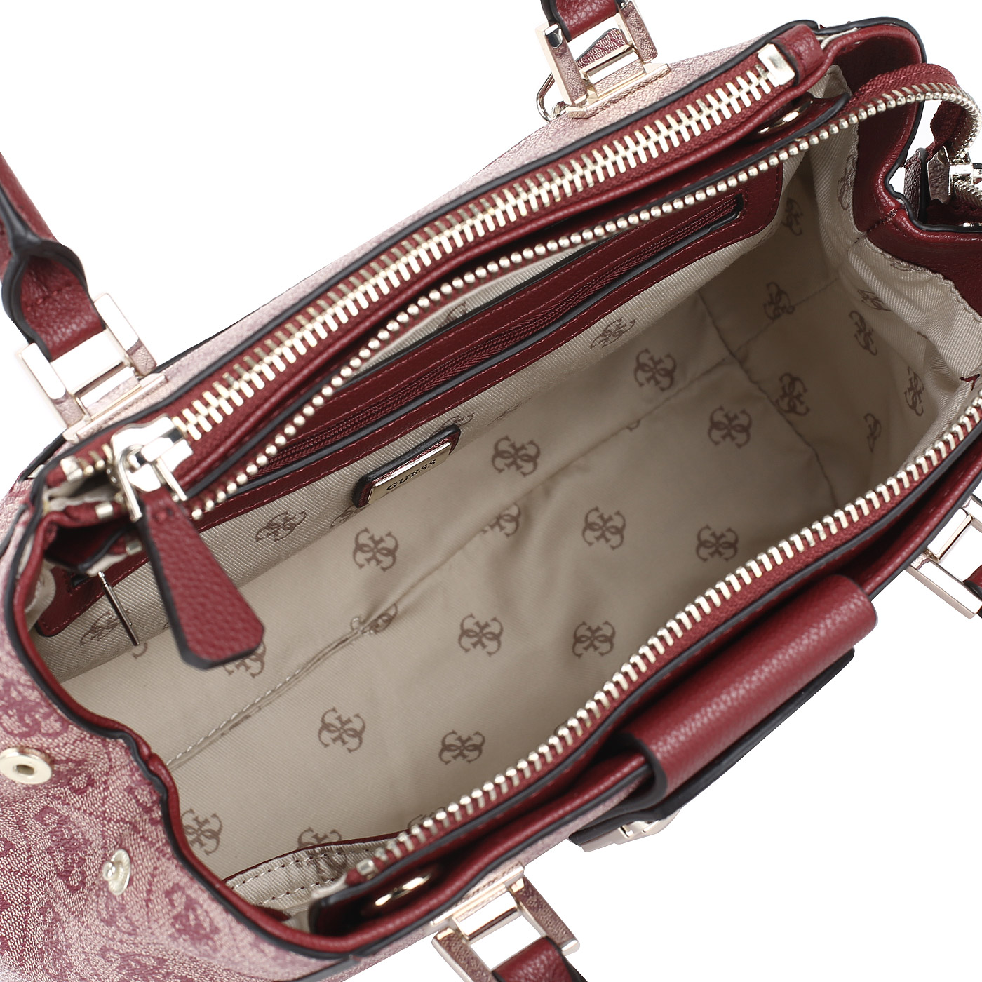 Красная сумка на молнии Guess Handbag