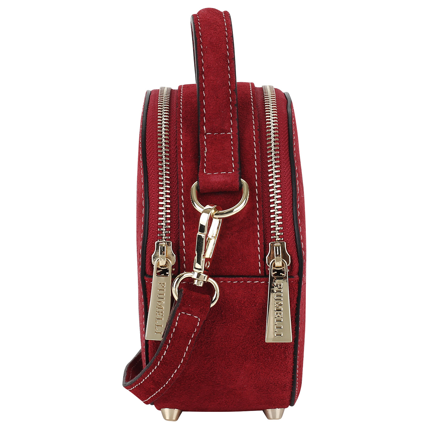 Круглая замшевая сумочка Piumelli Mini Tamburello