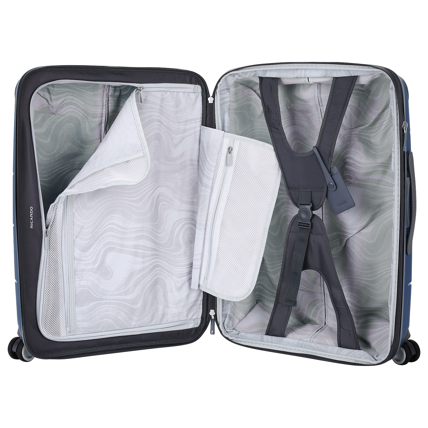 Чемодан средний M из полипропилена с кодовым замком Ricardo Mendocino