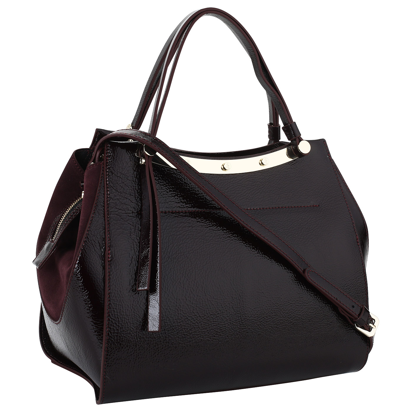 Комбинированная сумка на молнии Carlo Salvatelli Naplak