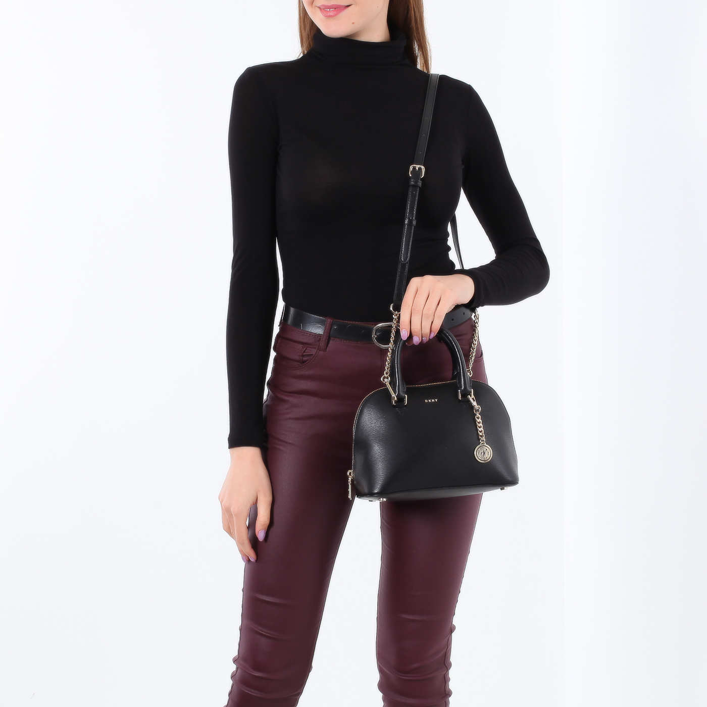 Сумка из тисненой кожи DKNY Bryant