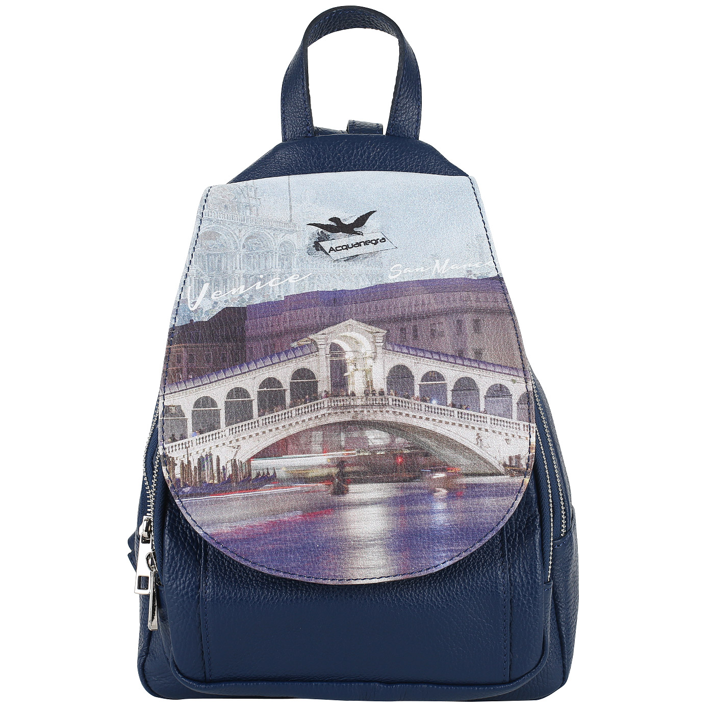 Acquanegra Рюкзак из натуральной кожи