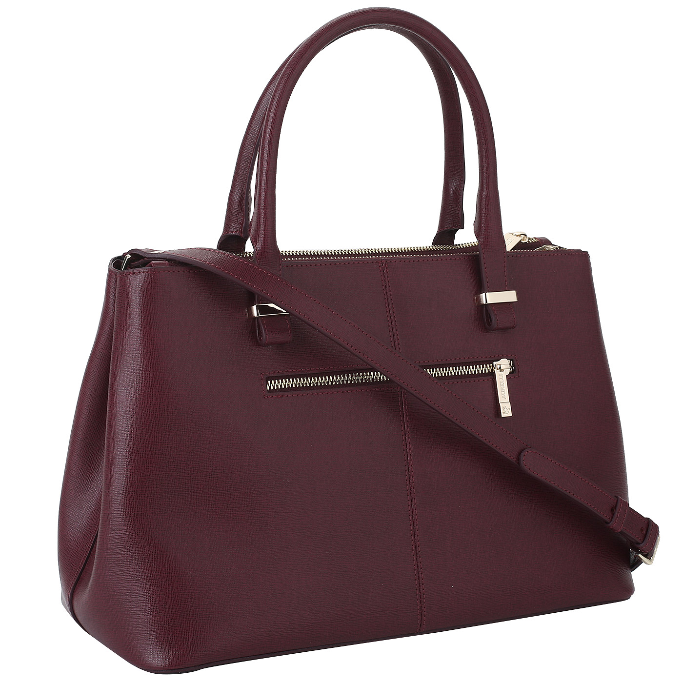 Сафьяновая сумка-тоут Aurelli 