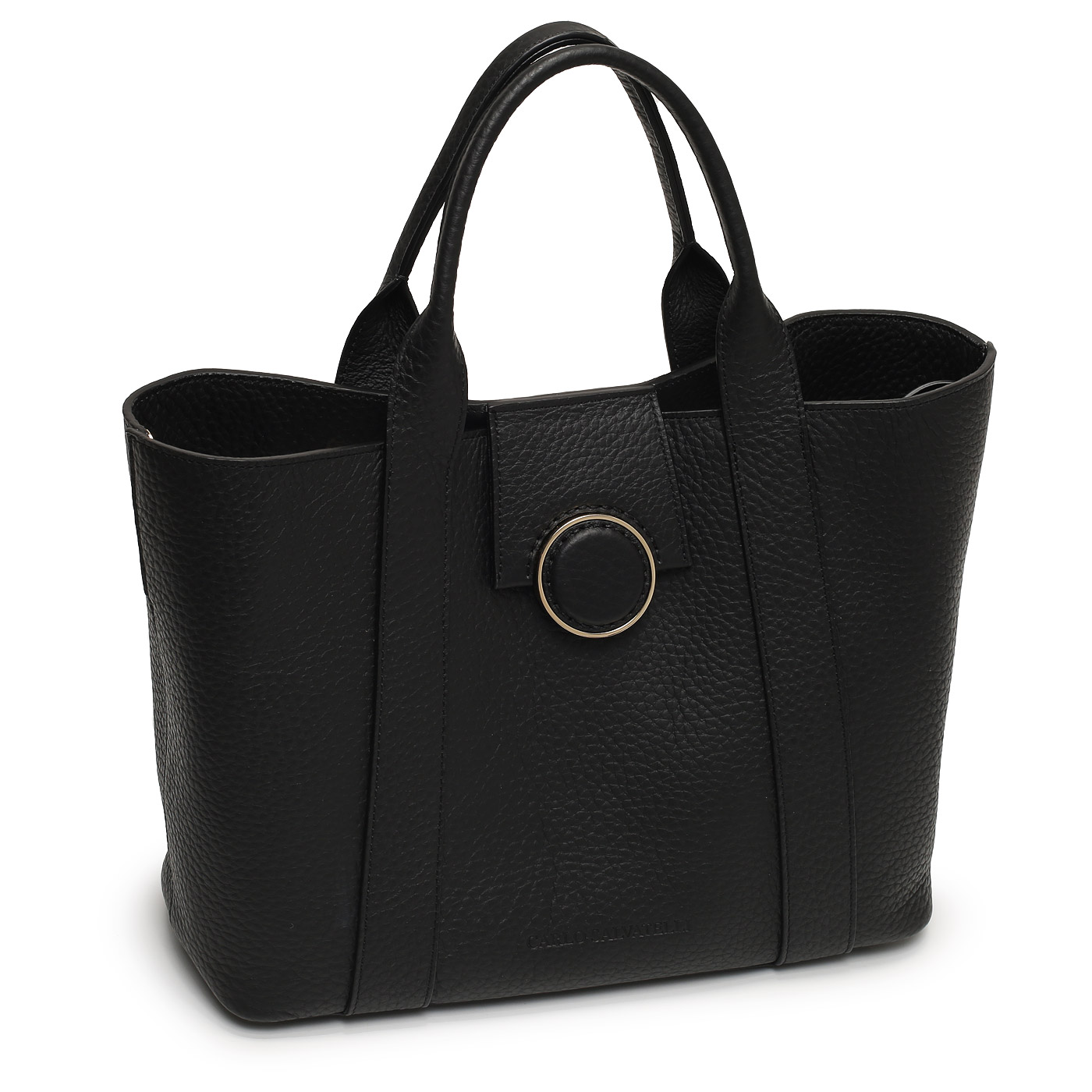 Кожаная сумка Carlo Salvatelli Double