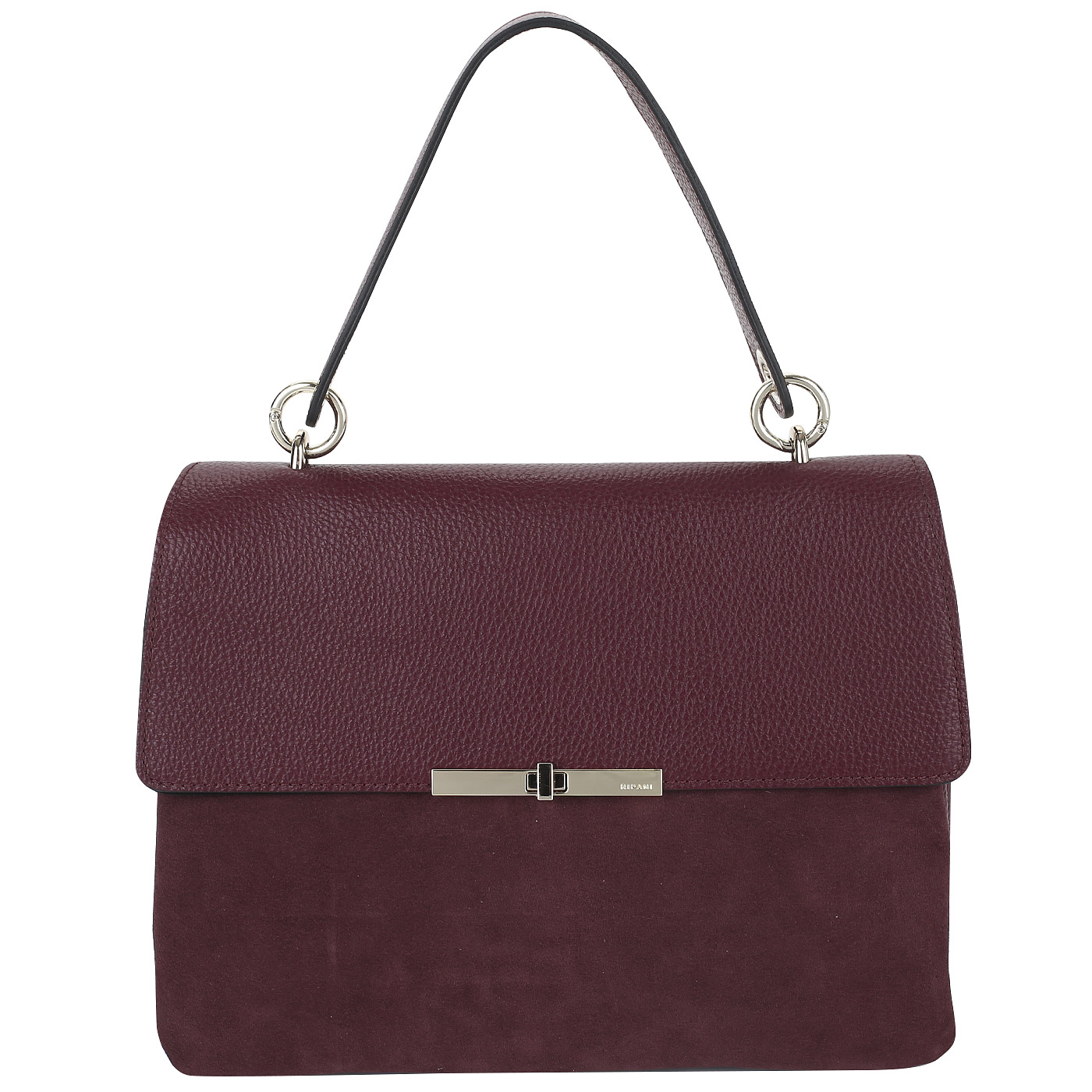 Ripani Сумка-сэтчел из кожи и замши