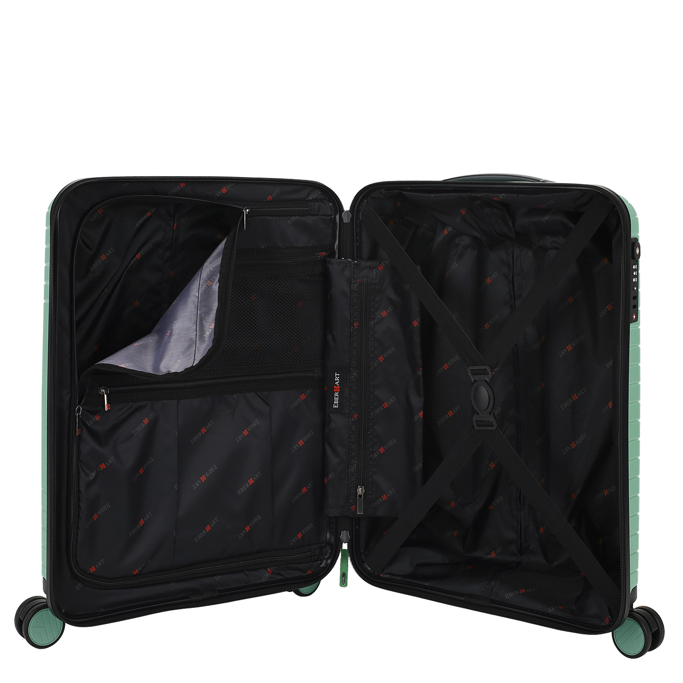 Чемодан для ручной клади из полипропилена с кодовым замком Eberhart Allure