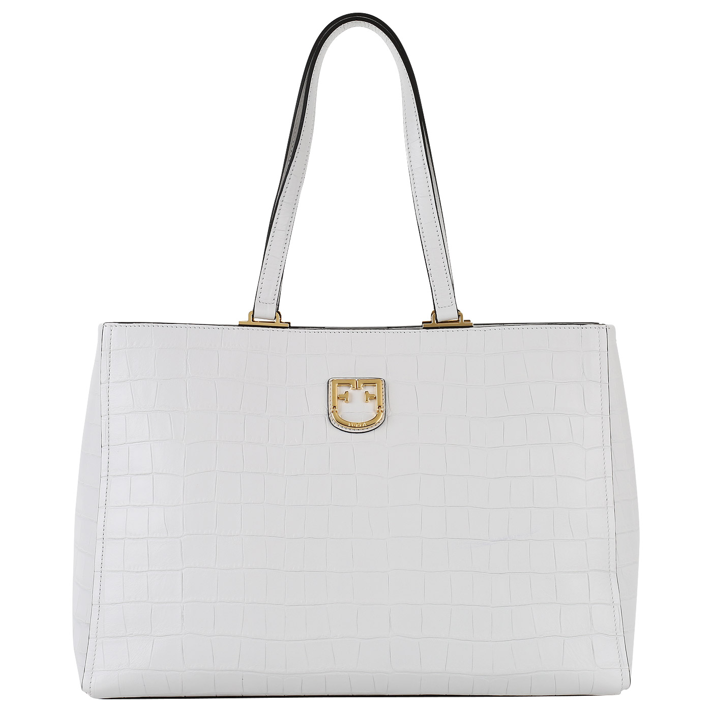 Furla Кожаная сумка на магнитной кнопке