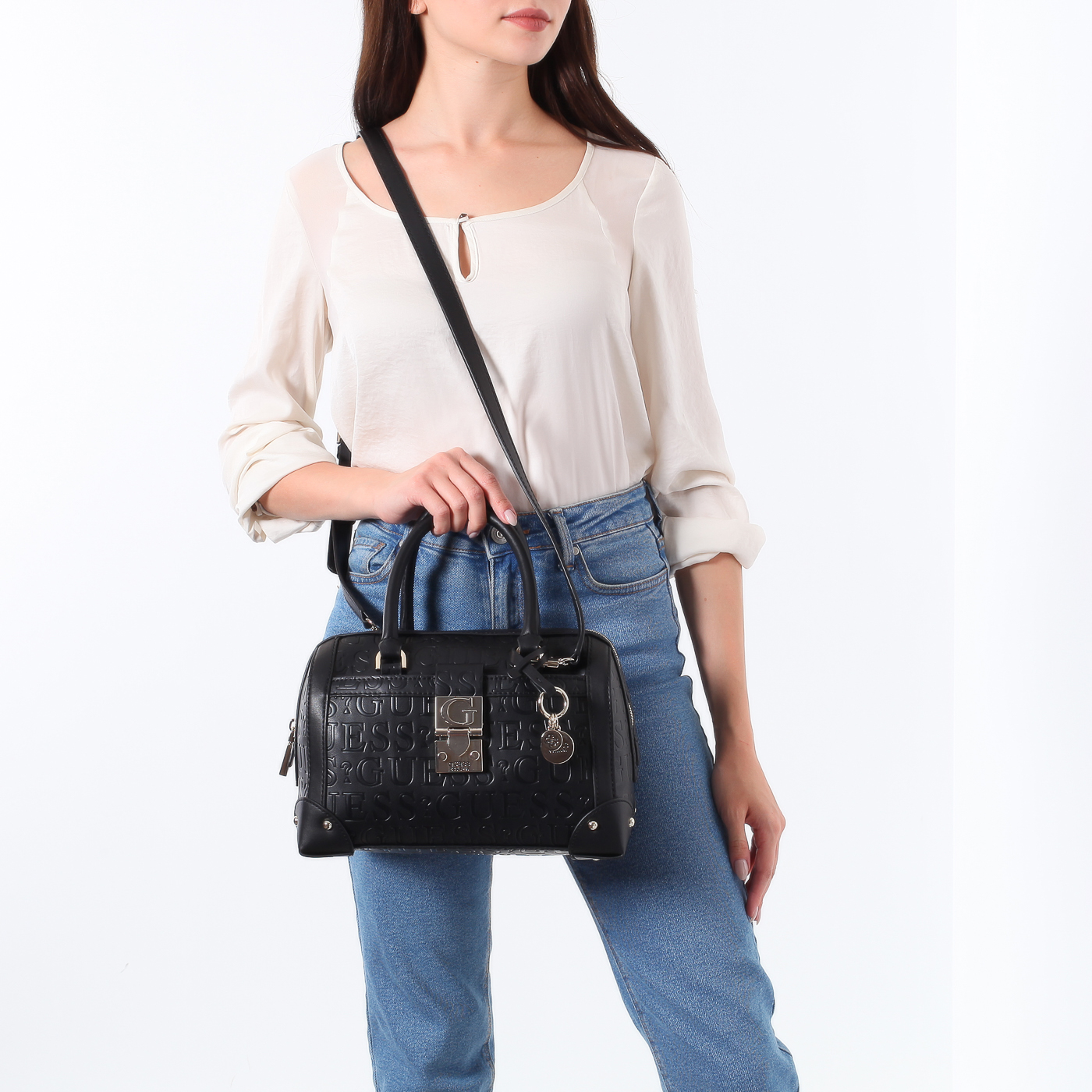 Тисненая сумка Guess Lucienne