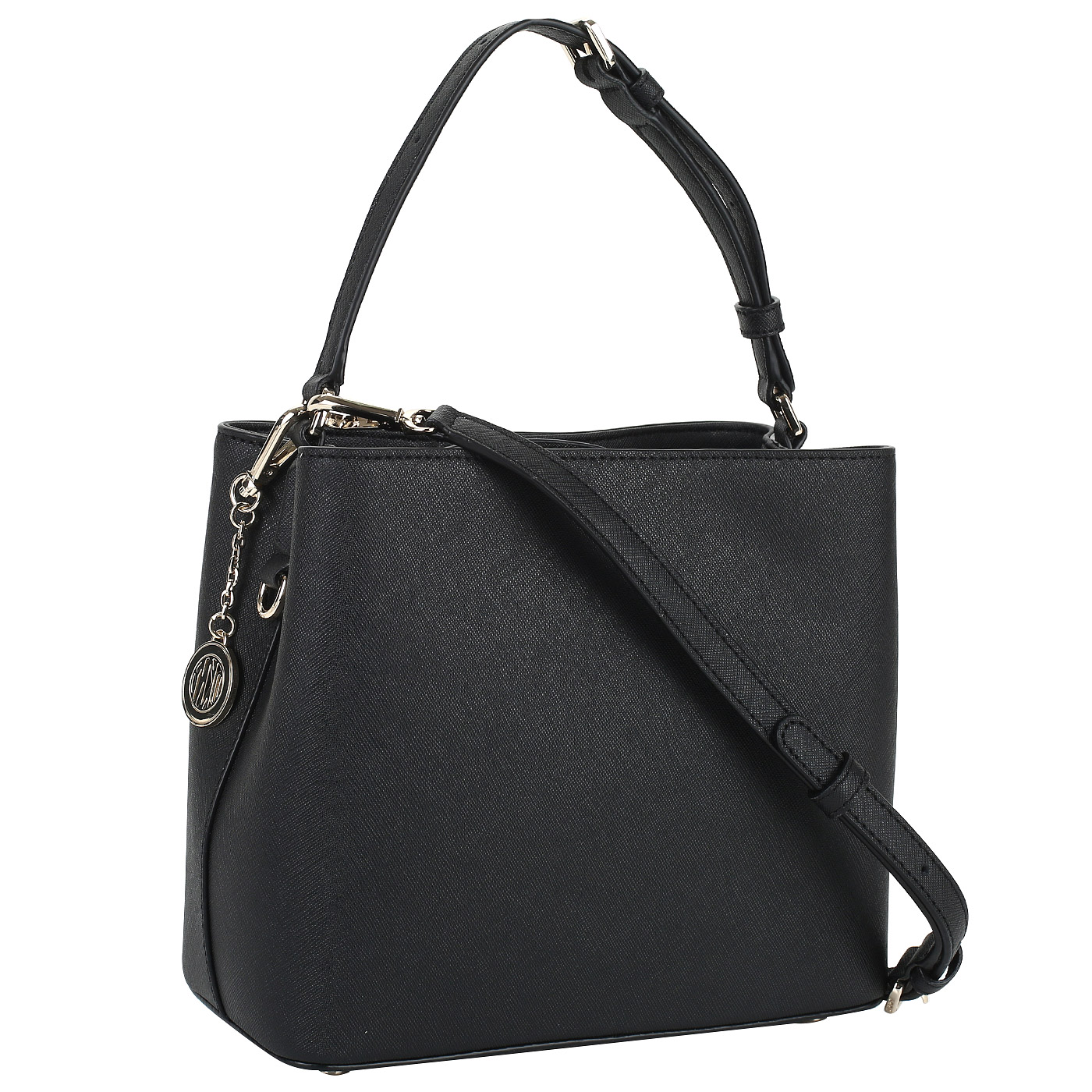 Черная сафьяновая сумочка DKNY Bryant