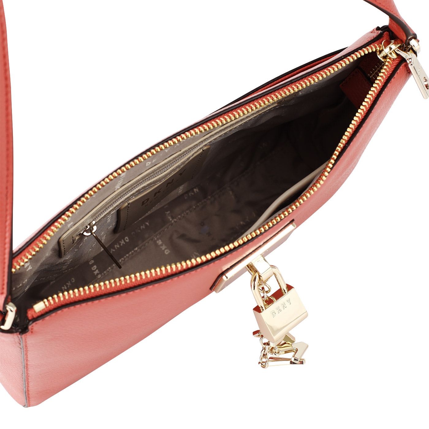 Кожаная сумочка через плечо DKNY Elissa