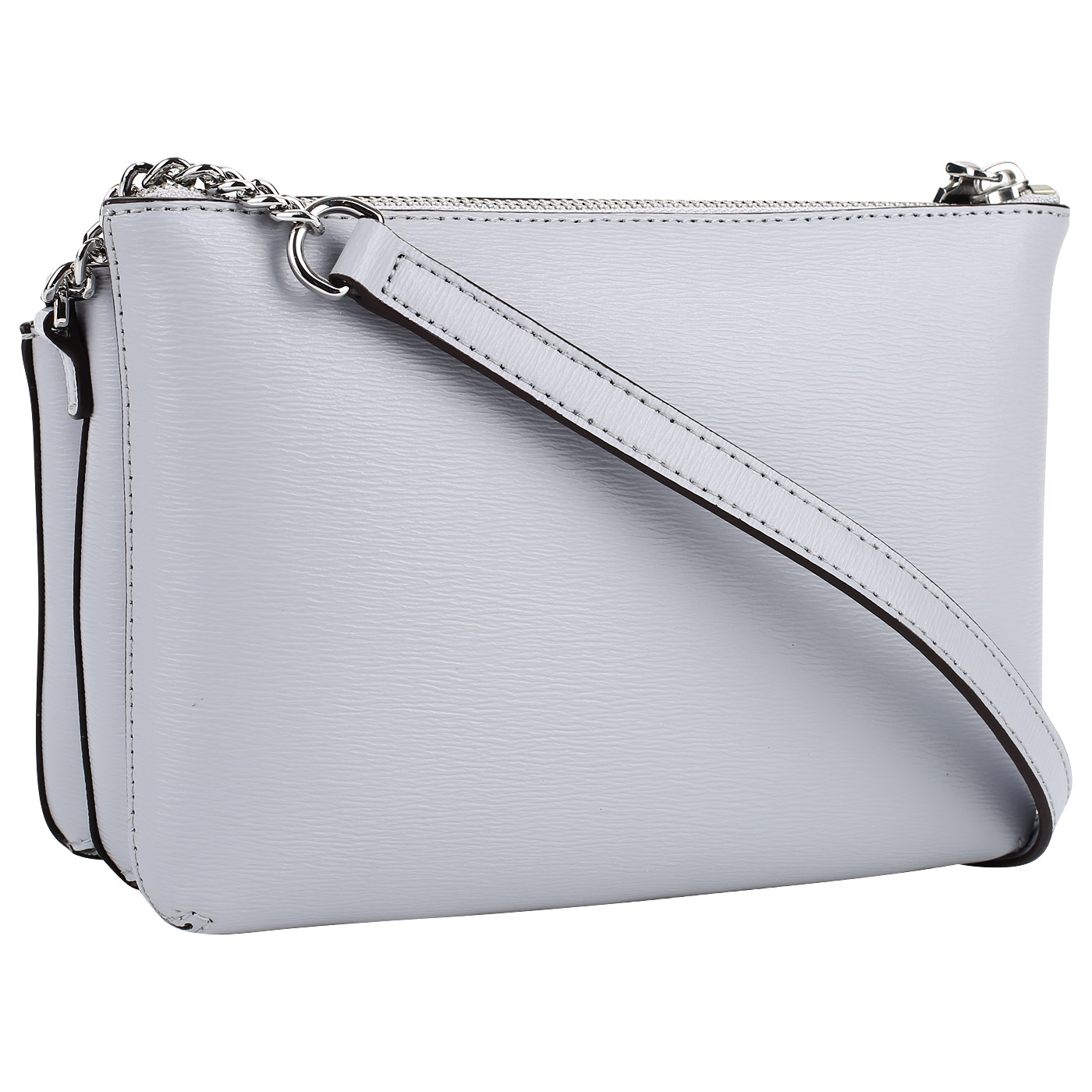 Серая кожаная сумочка DKNY Bryant