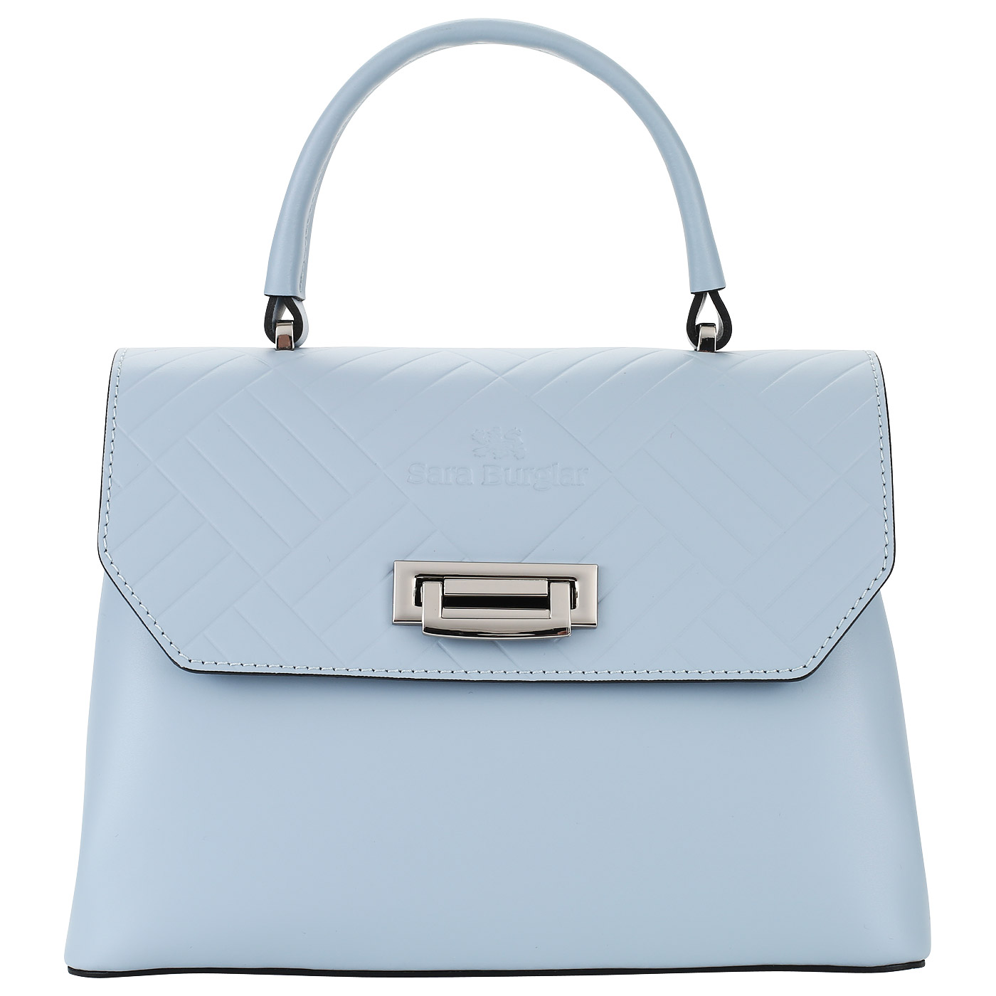 Sara Burglar Кожаная сумка голубого цвета