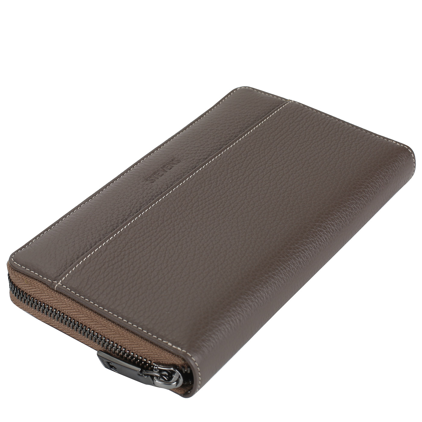 Кожаное портмоне на молнии Stevens 