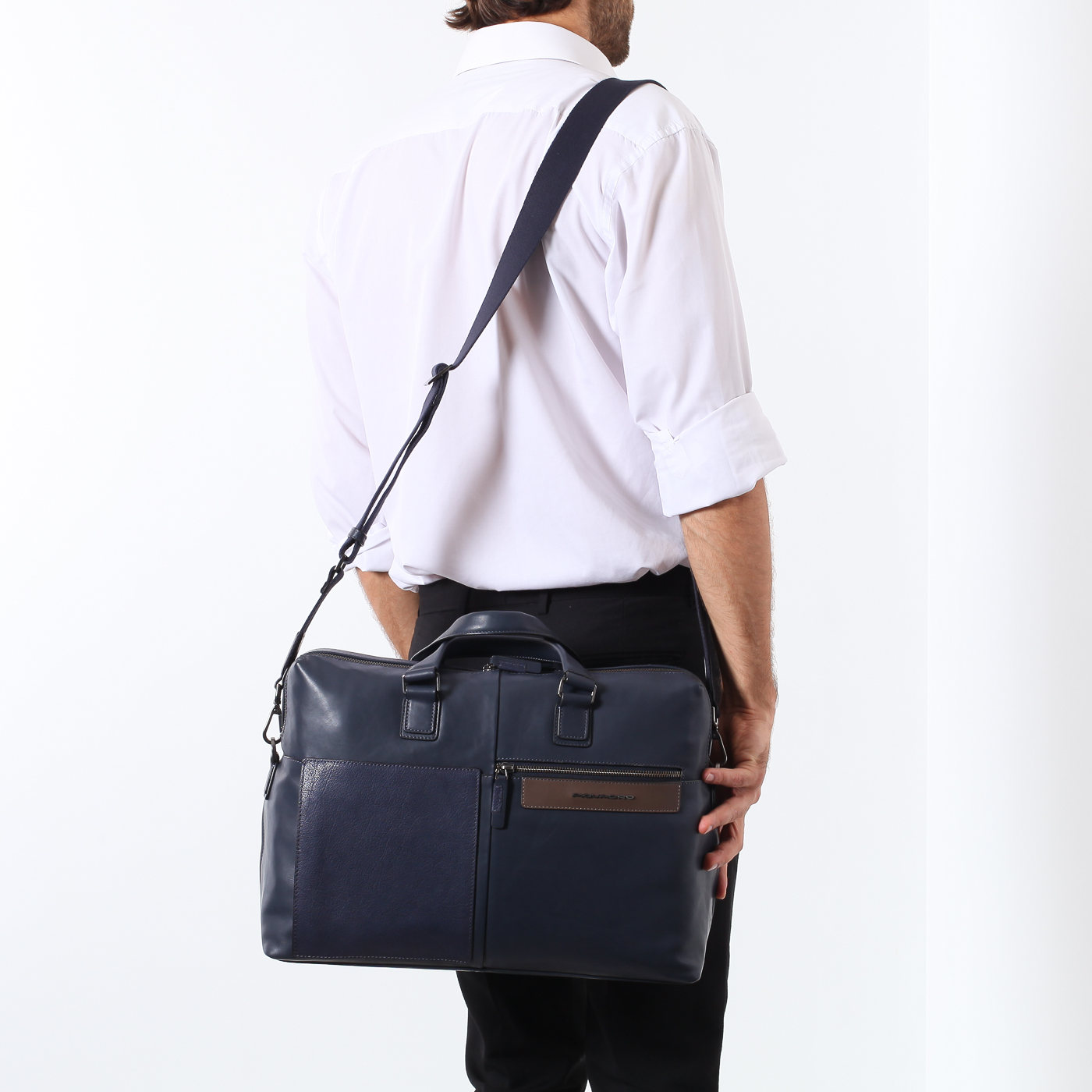 Деловая сумка с двумя отделами Piquadro Vanguard