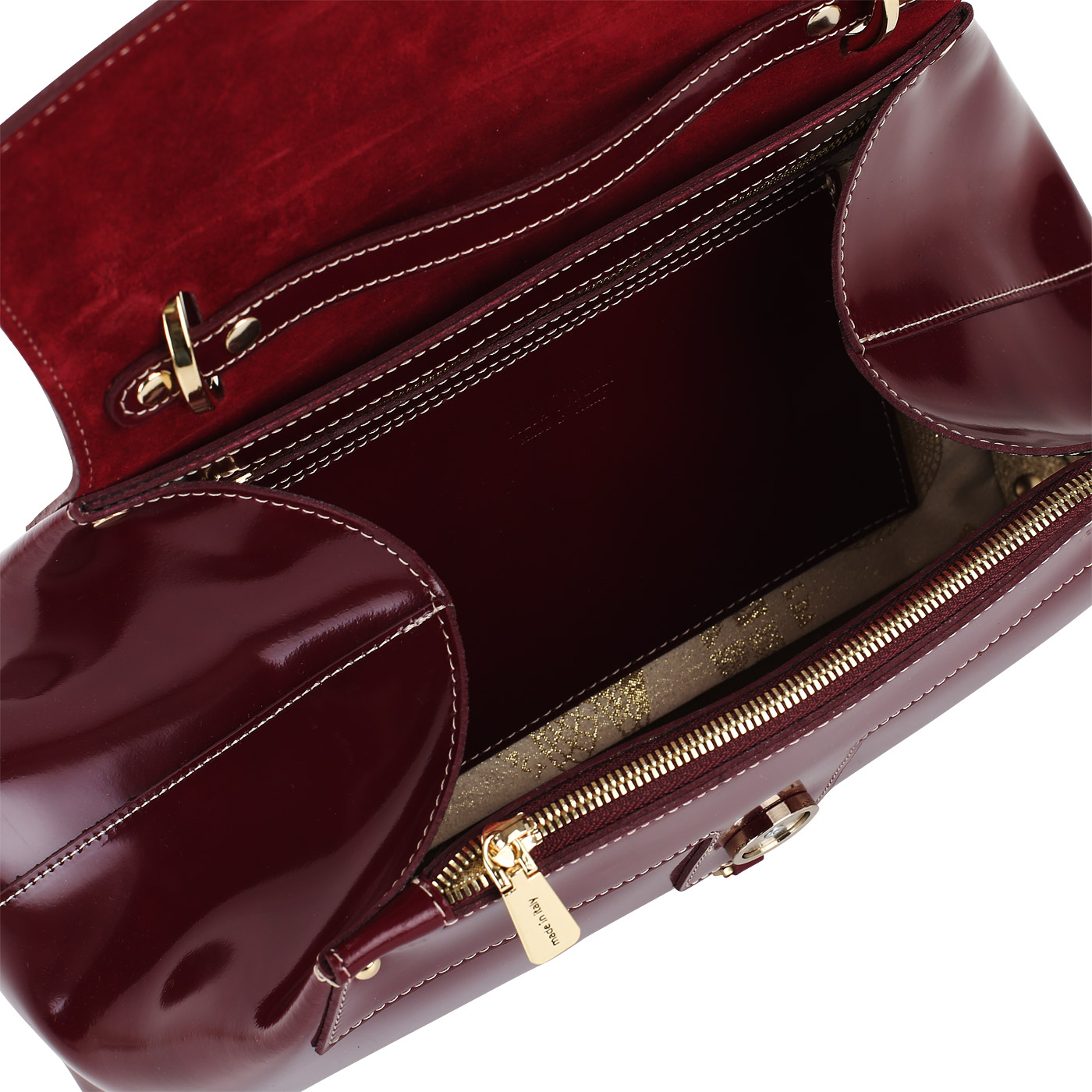 Глянцевая сумка Gilda Tonelli Pad Lamin