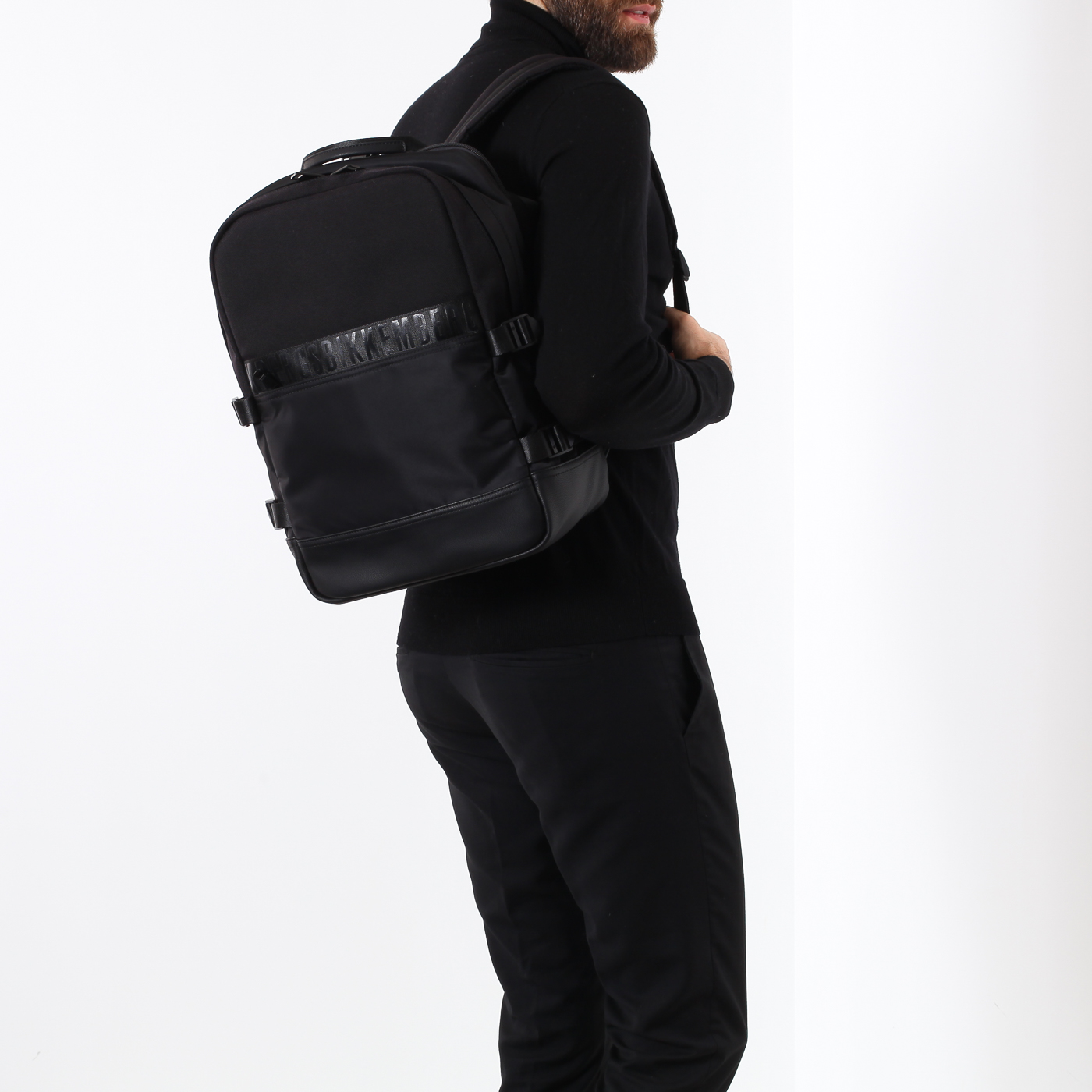 Рюкзак с двумя отделами Bikkembergs Rubber Tape