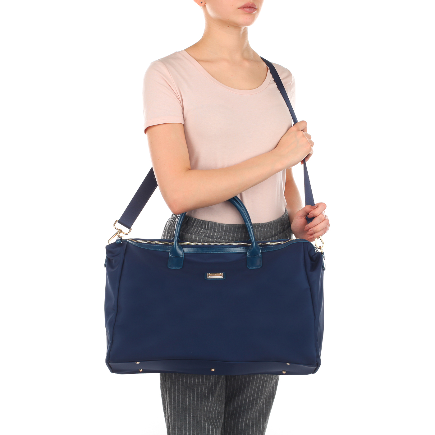 Дорожная сумка синего цвета Aurelli Nylon