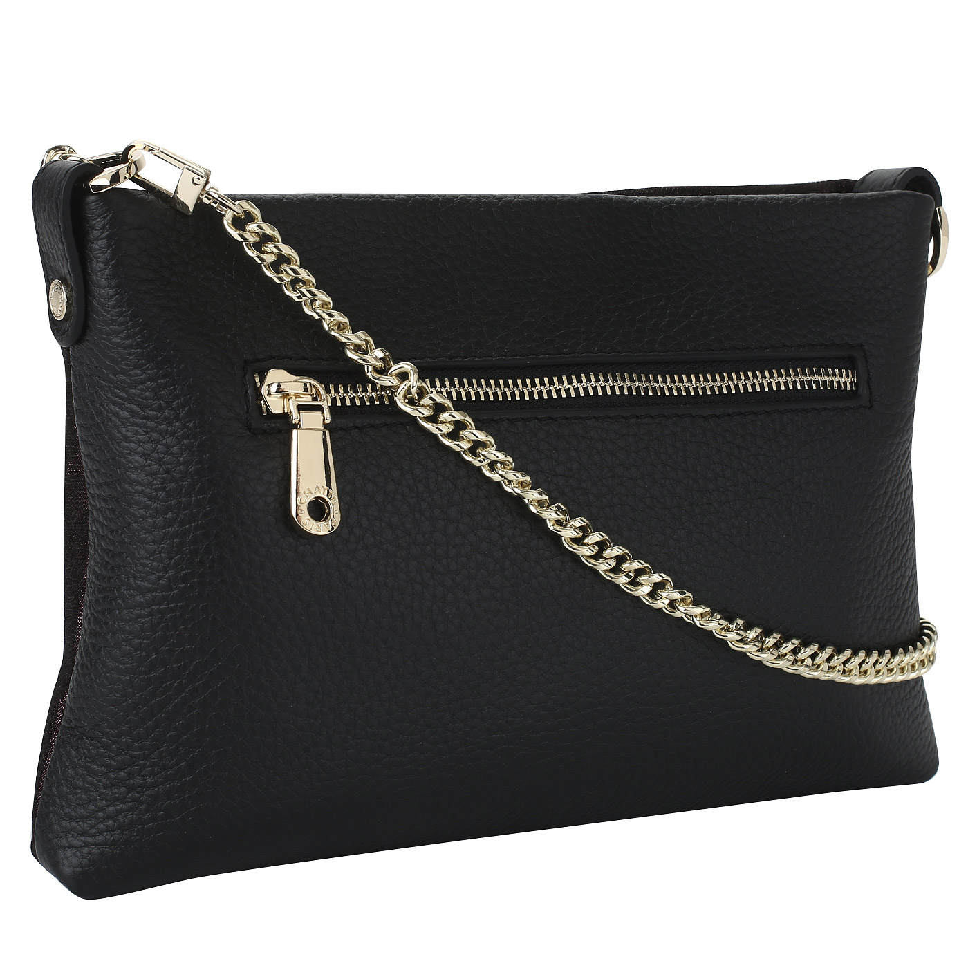 Комбинированная кожаная сумочка Chatte Lille