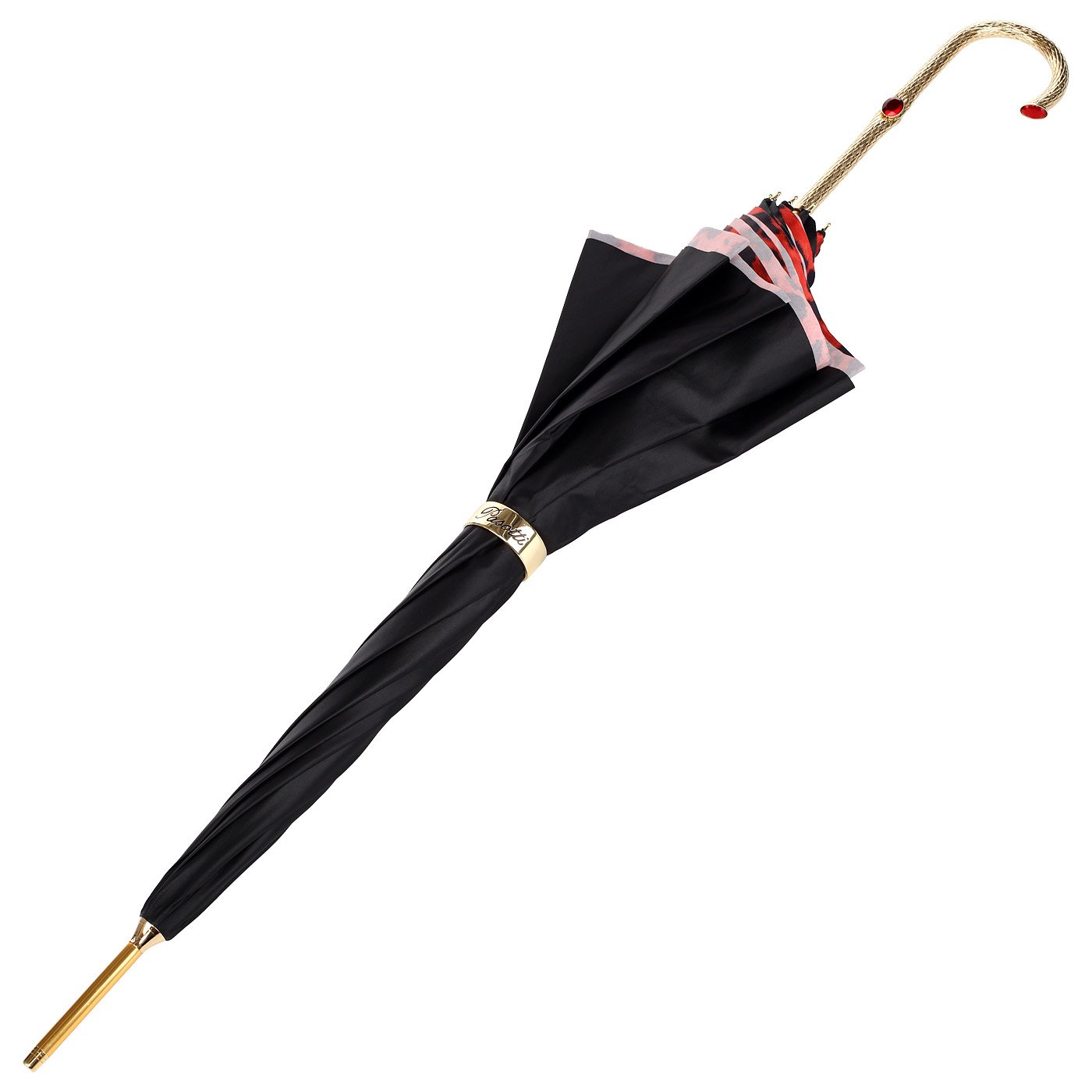 Черный зонт-трость Pasotti 