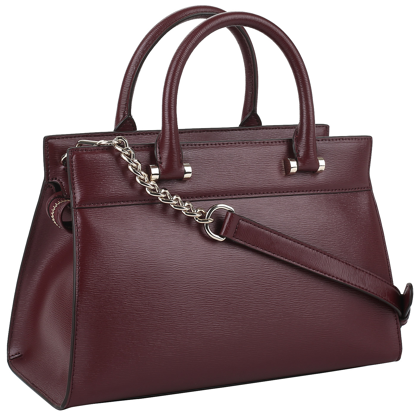 Тисненая кожаная сумка DKNY Ava