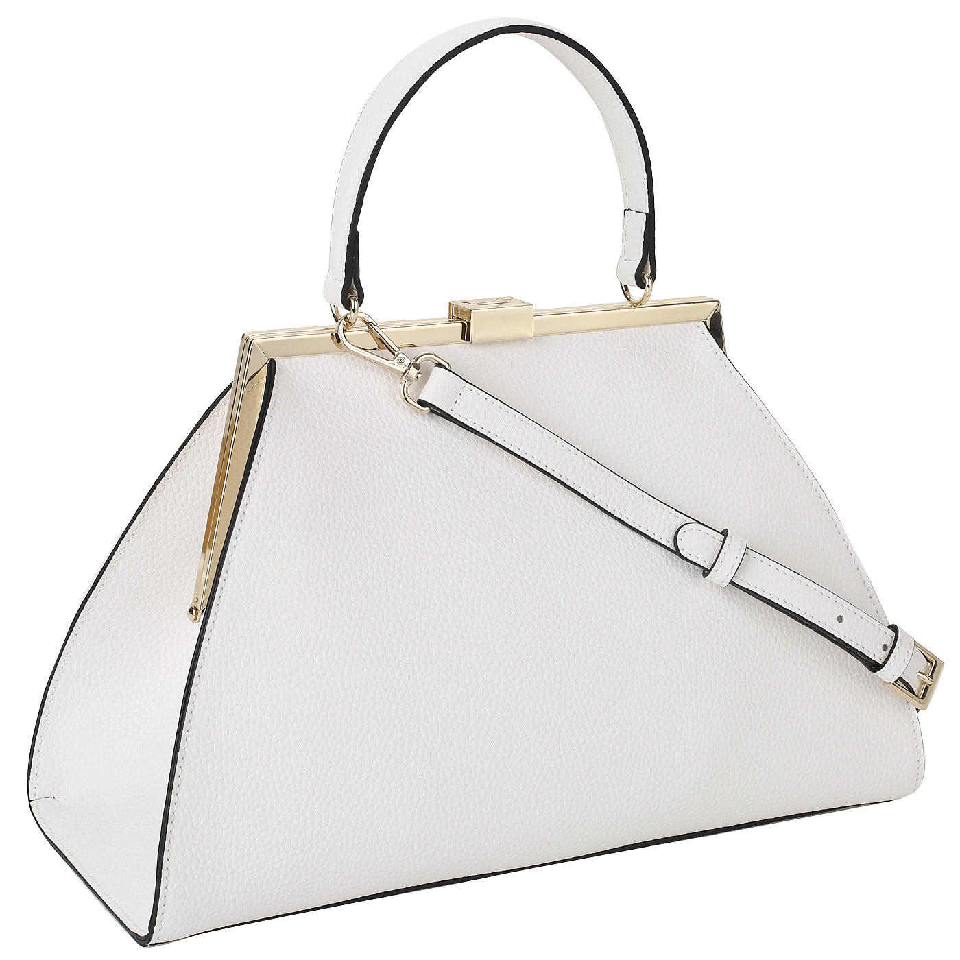 Сумка из белой кожи Cromia Mina