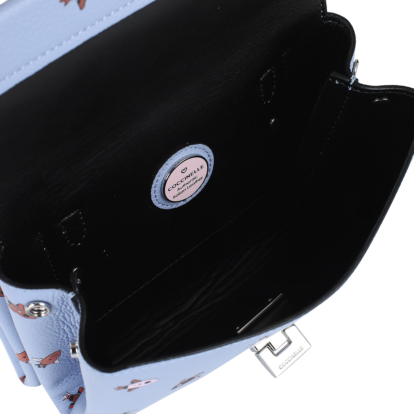 Кожаная сумочка с принтом Coccinelle Arlettis Razzo print