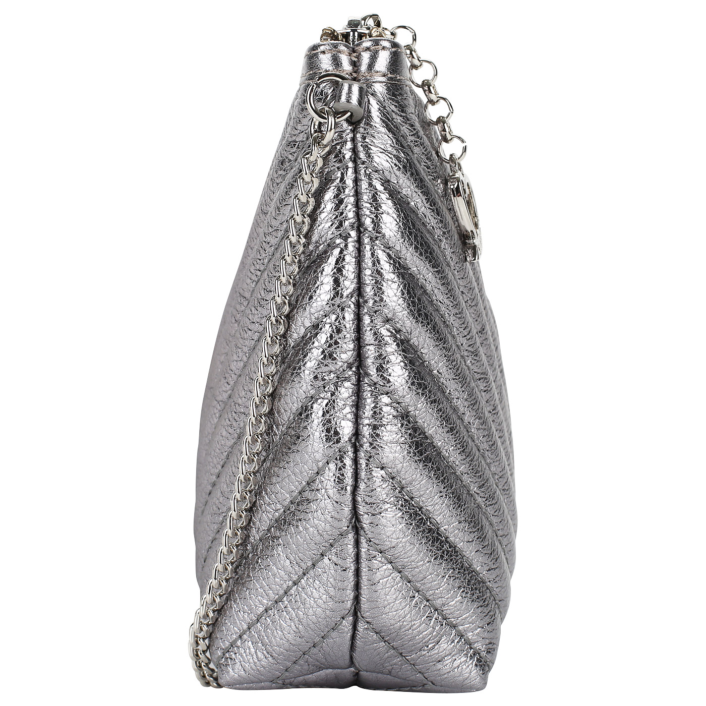 Сумочка из металлизированной кожи Marina Creazioni 