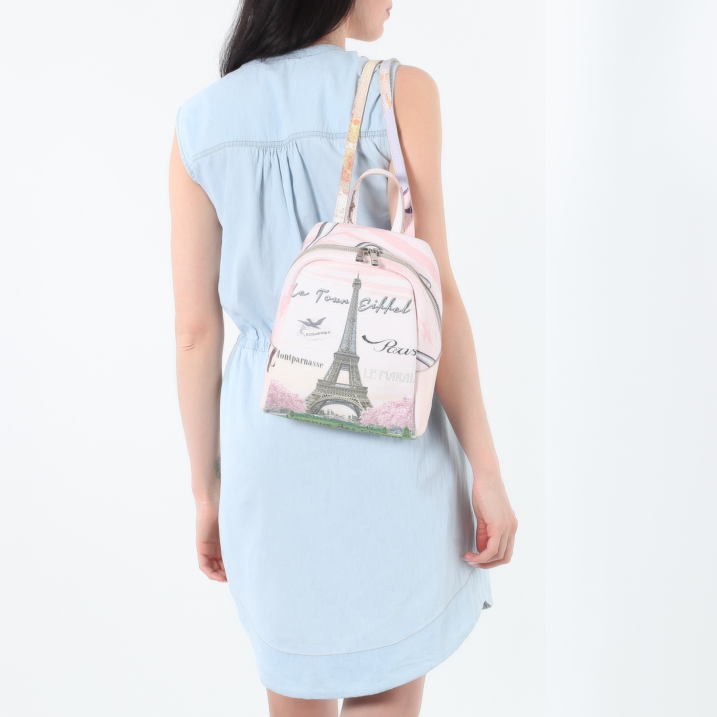 Рюкзак из мягкой кожи Acquanegra Paris