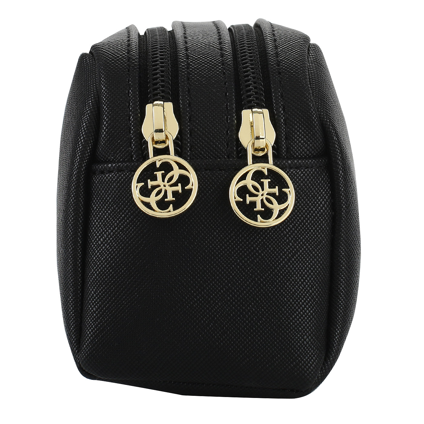 Черная косметичка на молнии Guess Be Queen