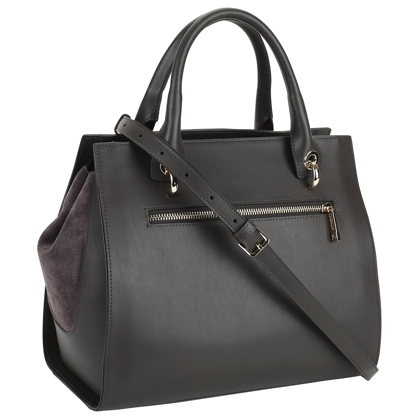 Серая сумка на молнии Aurelli 