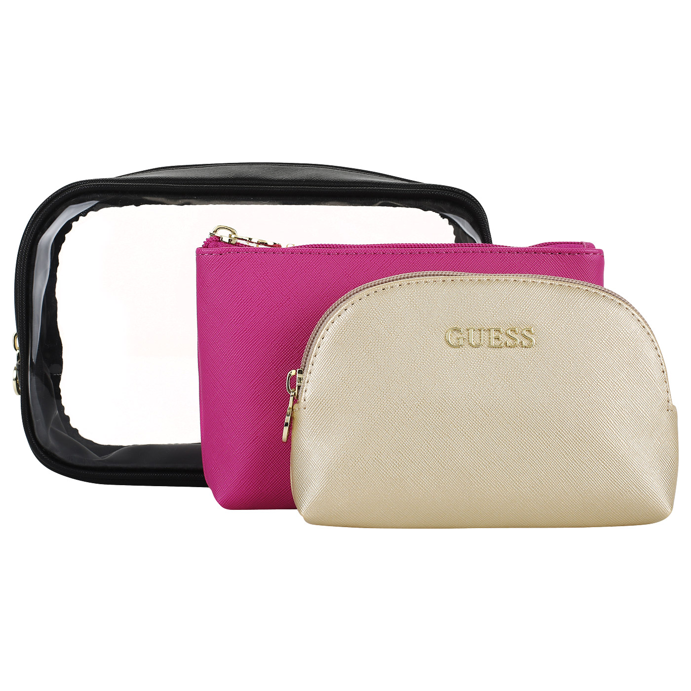 Guess Три косметички на молнии