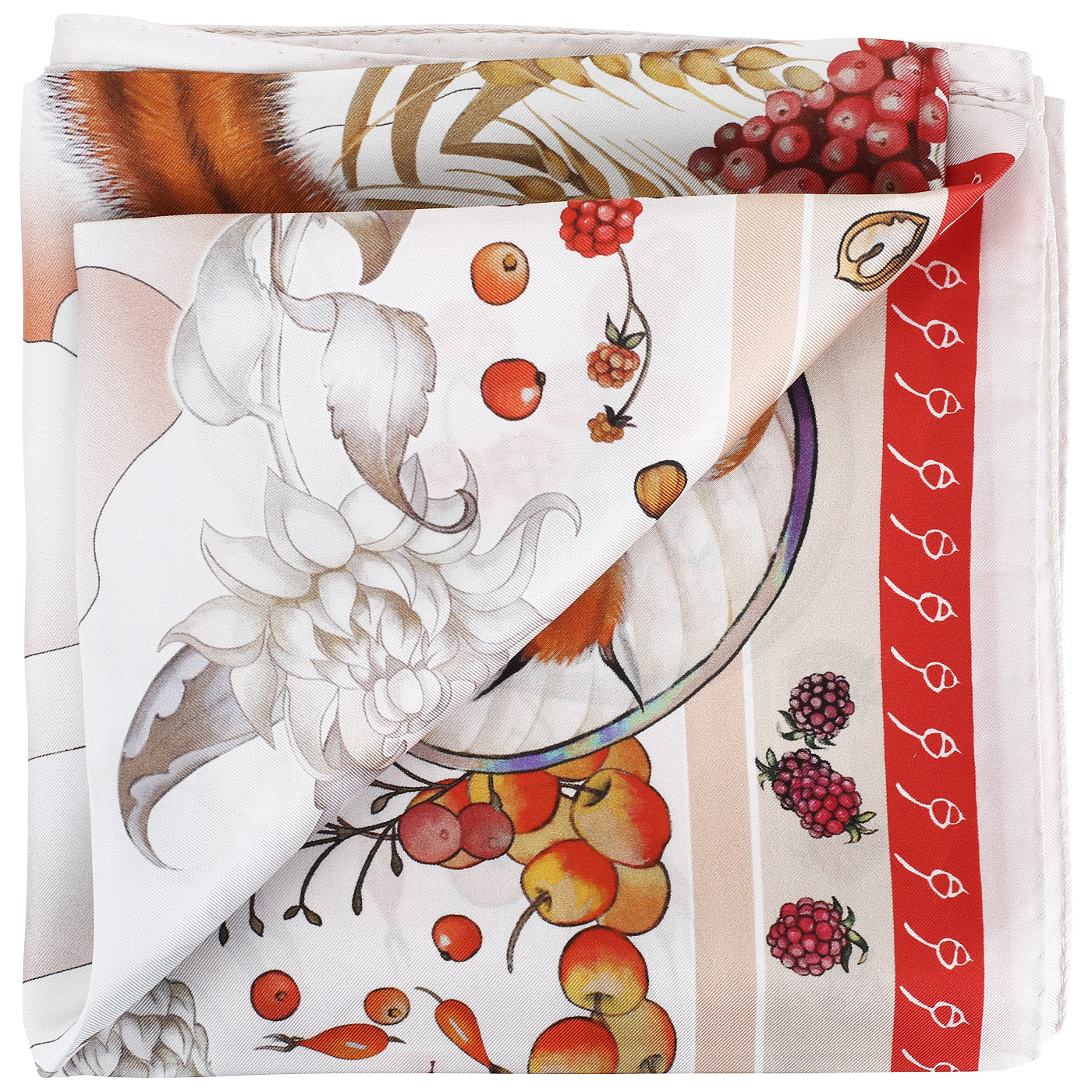 Платок из шелка с принтом Radical Chic Winter Forest