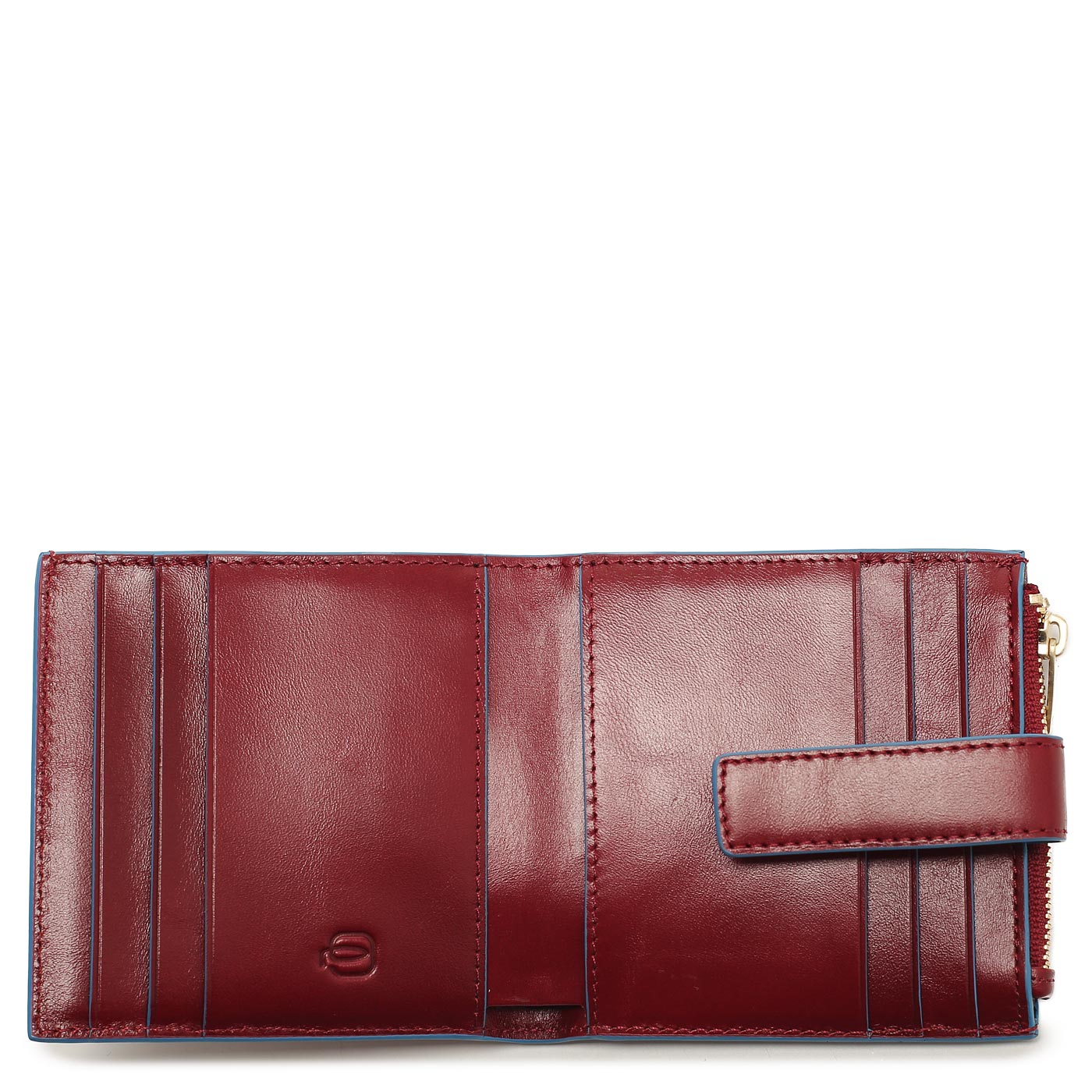 Портмоне складное на кнопке Piquadro Blue square