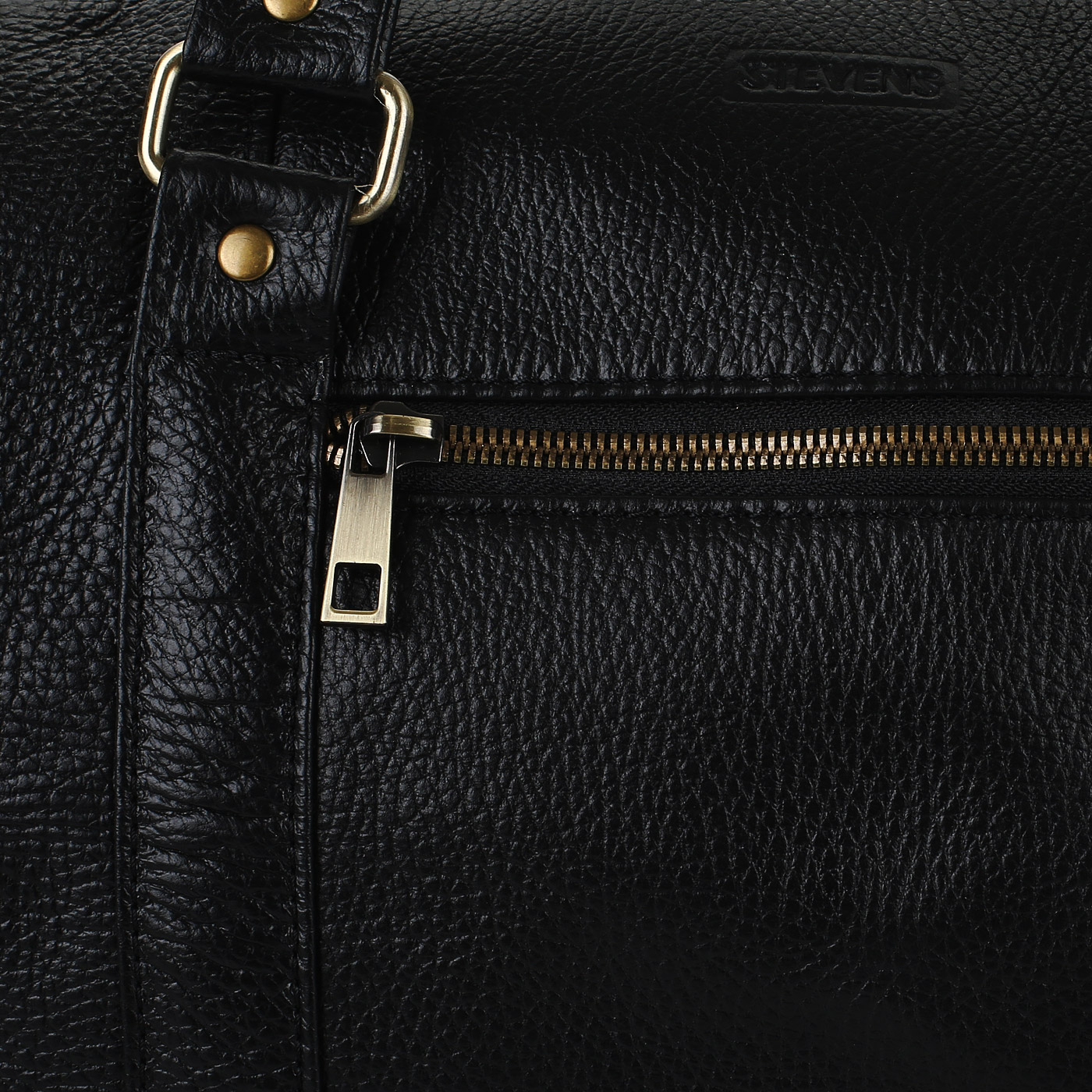 Дорожная сумка из зернистой кожи Stevens 